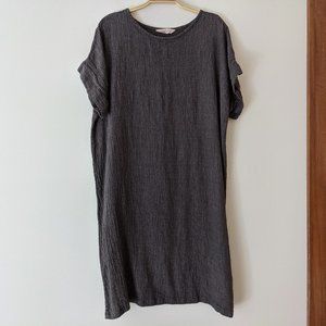 Elizabeth Suzann Georgia Dress in charcoal linen